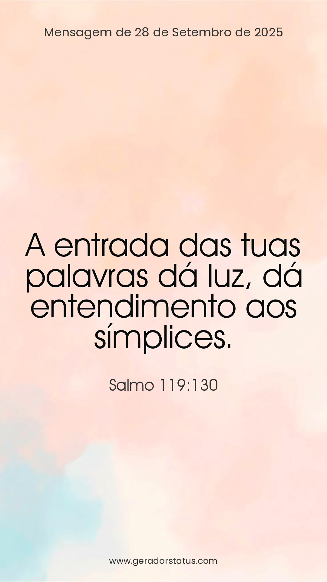 Status do dia: Salmo