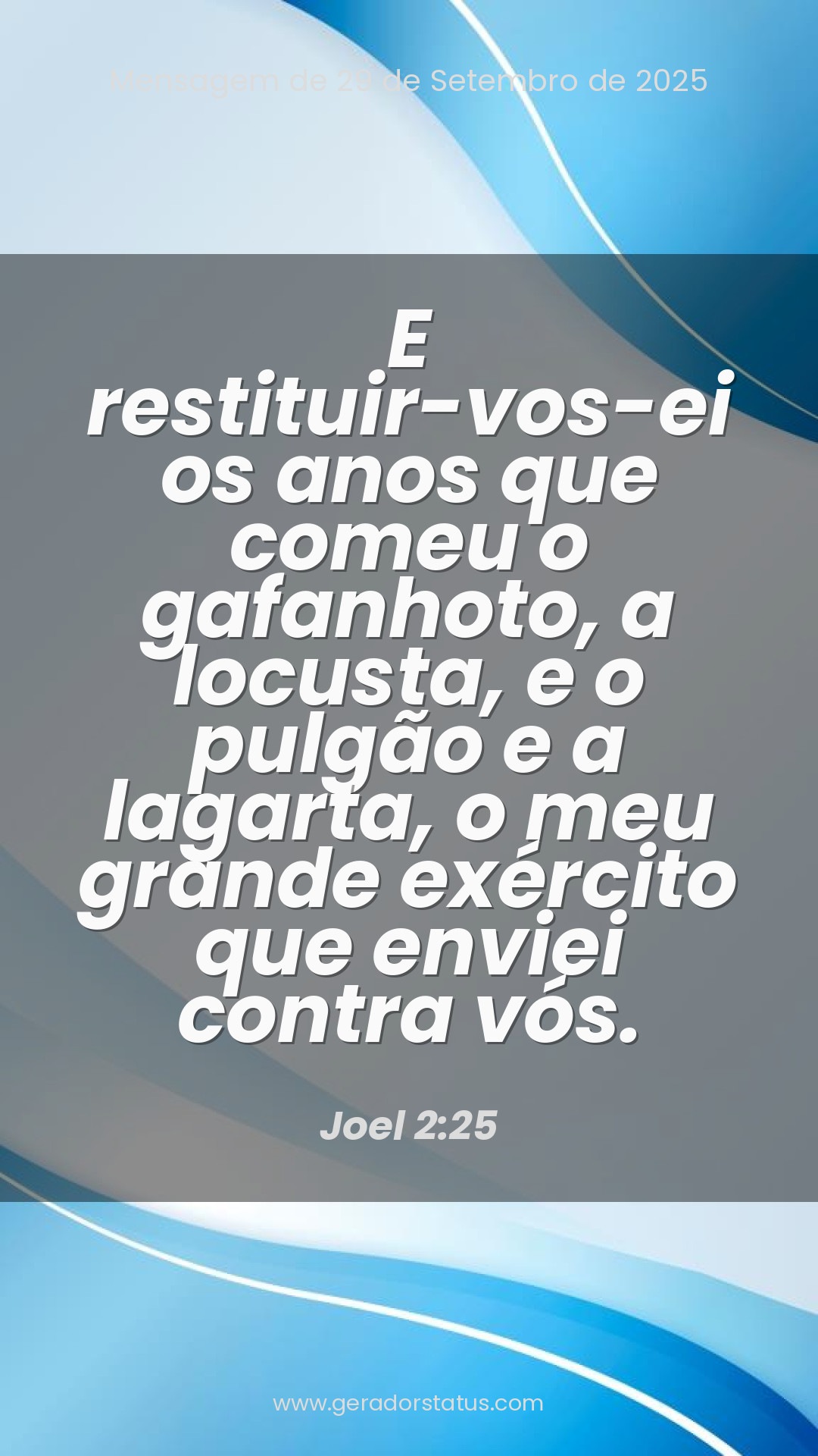 Status do dia: Versículo