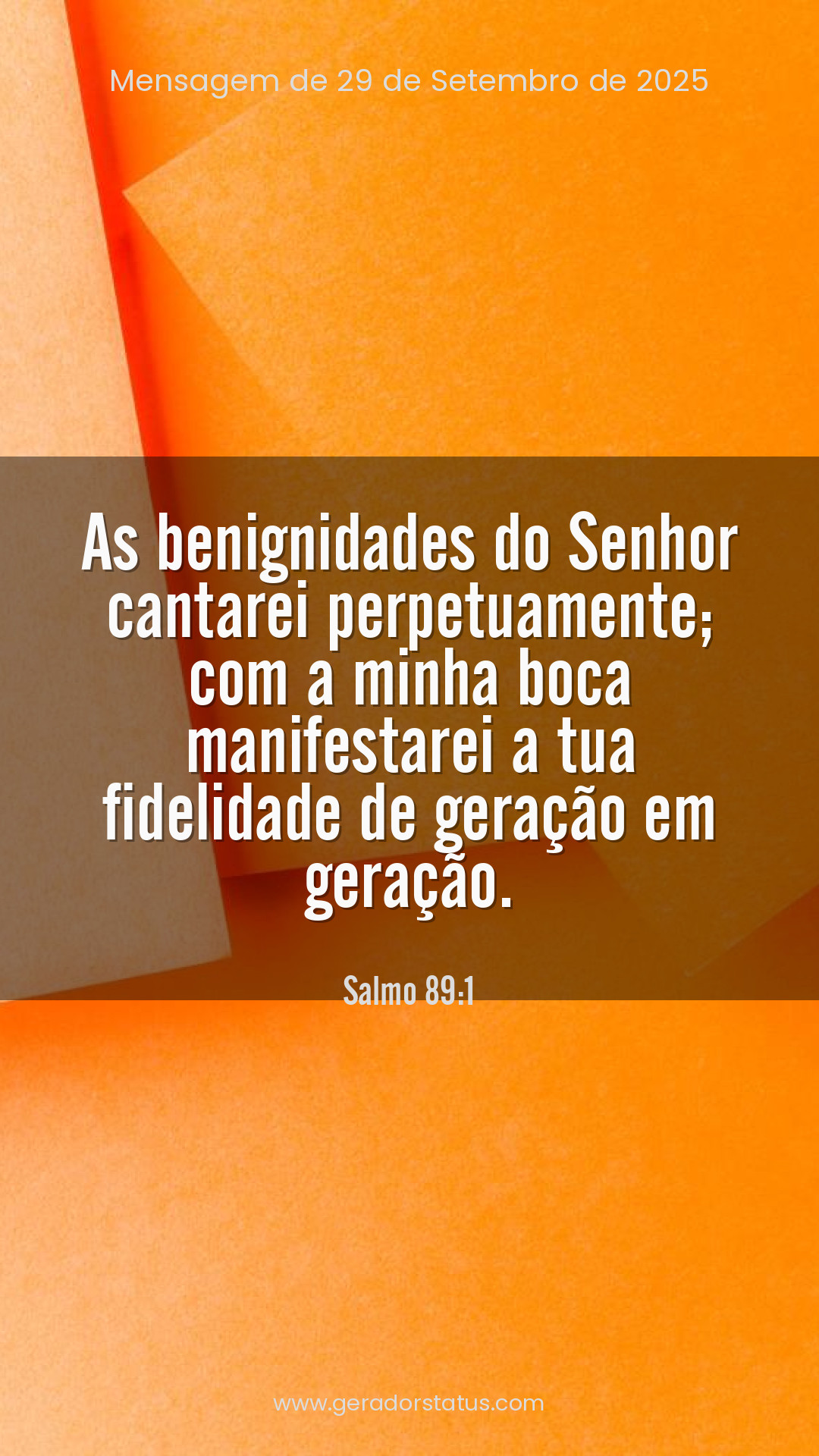 Status do dia: Salmo