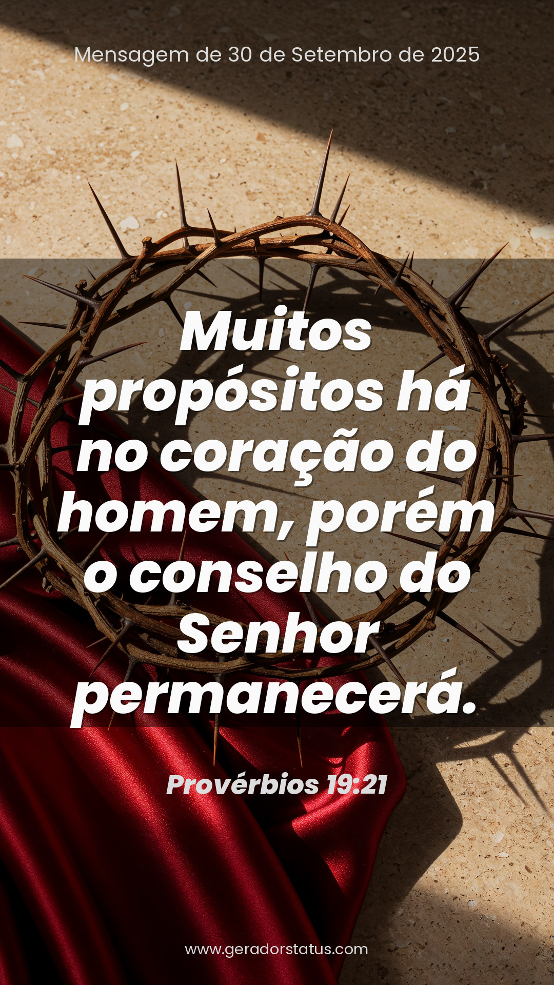 Status do dia: Versículo