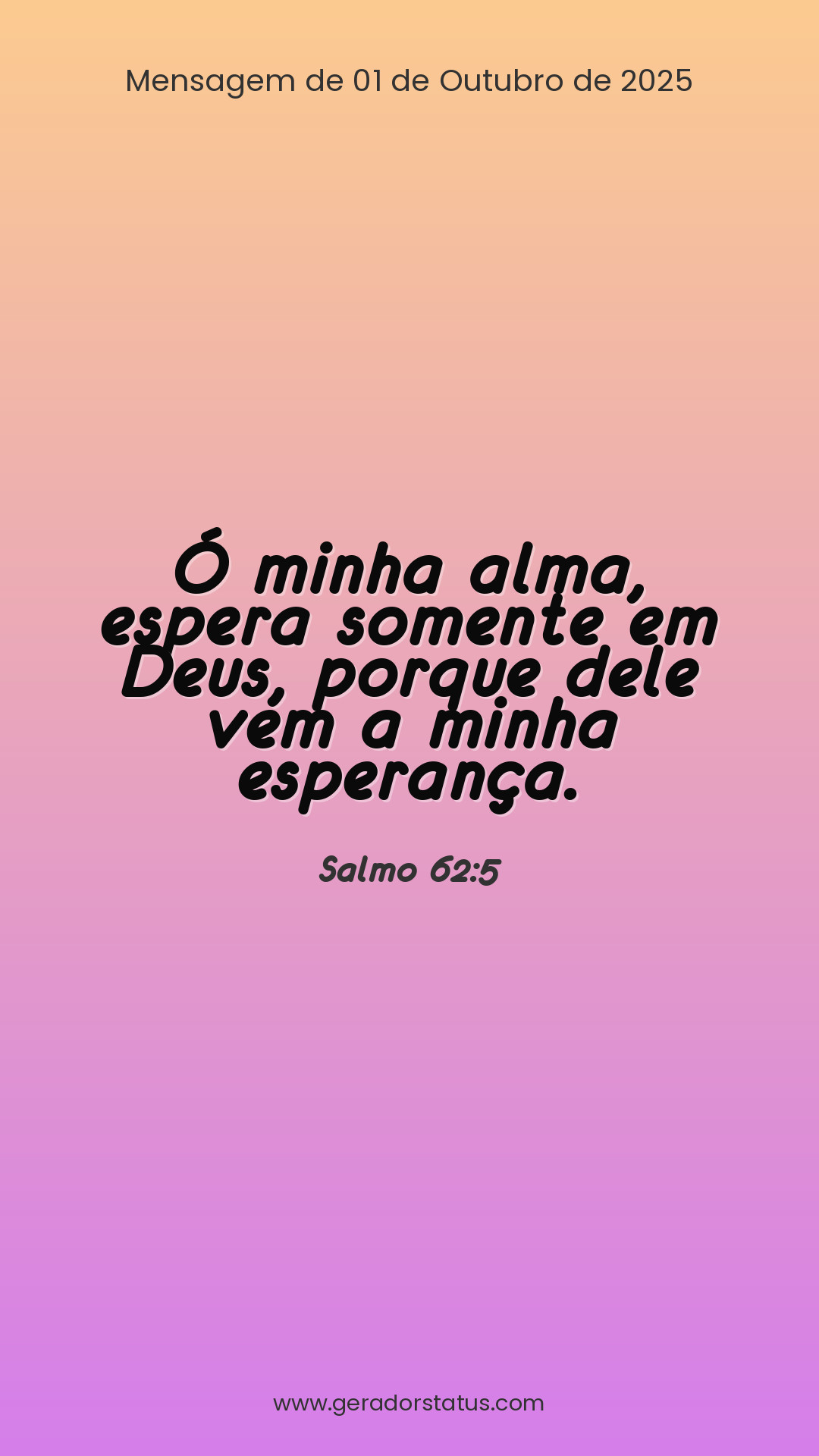 Status do dia: Salmo