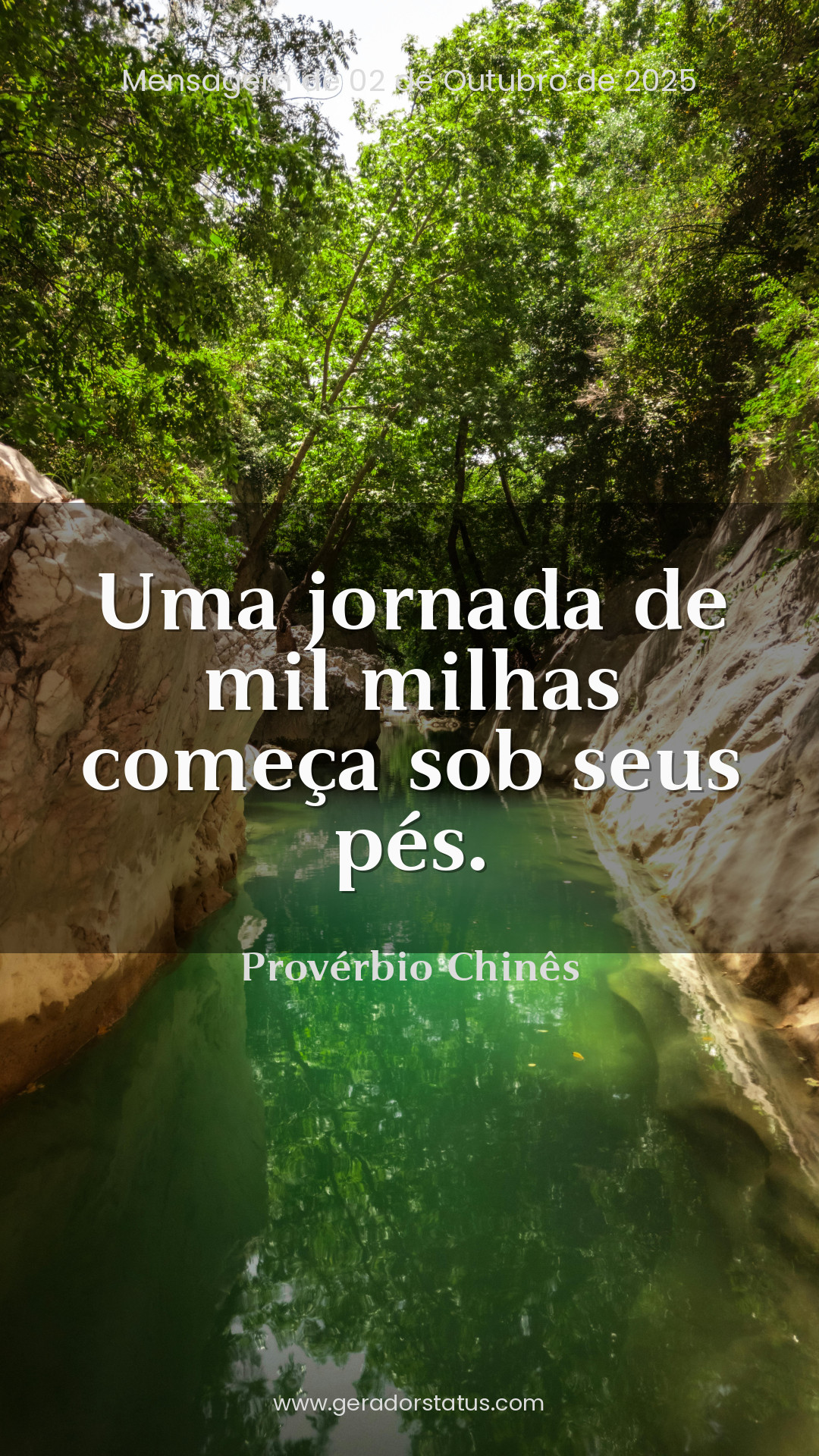 Status do dia: Reflexão