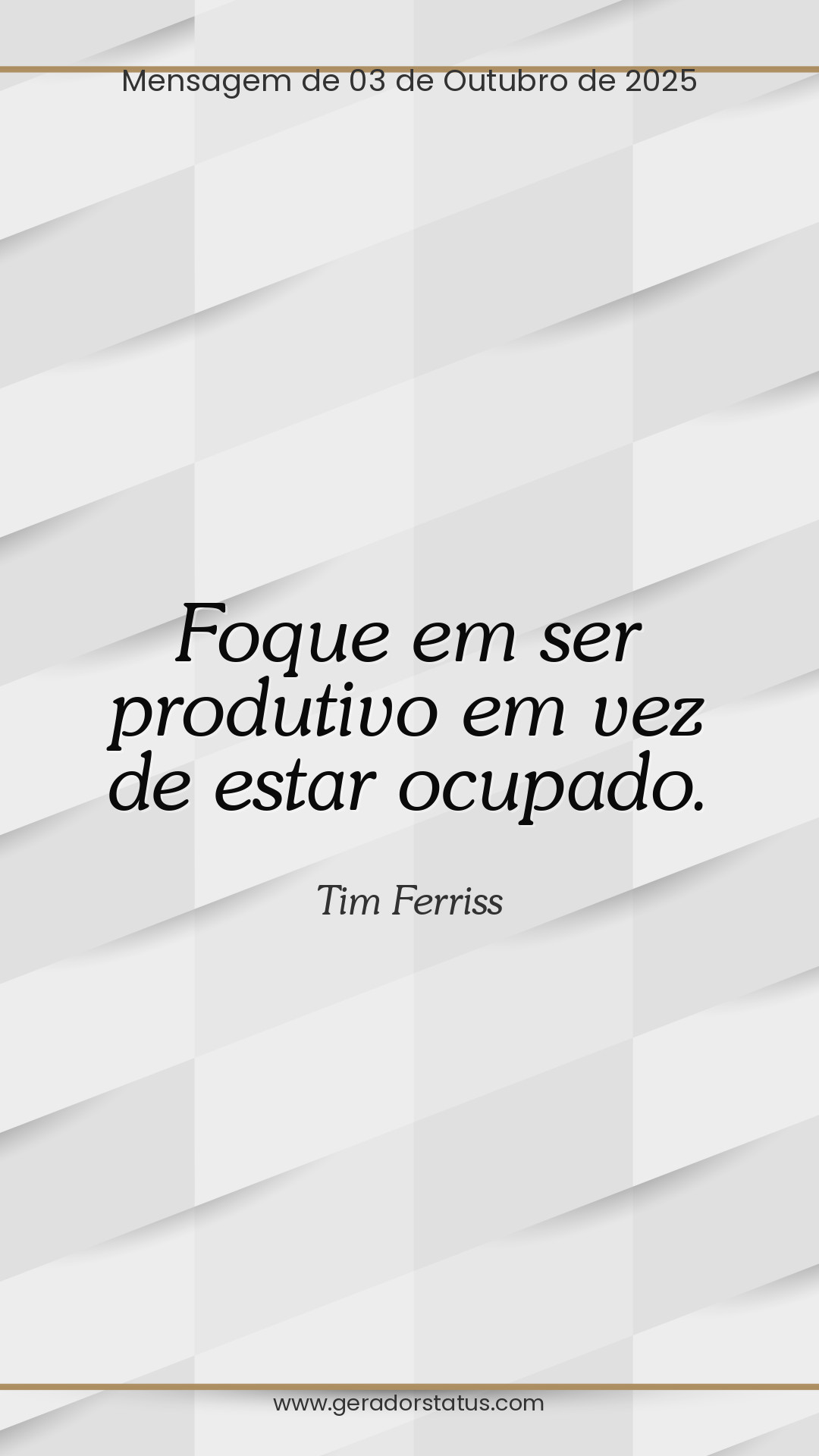 Status do dia: Sabedoria