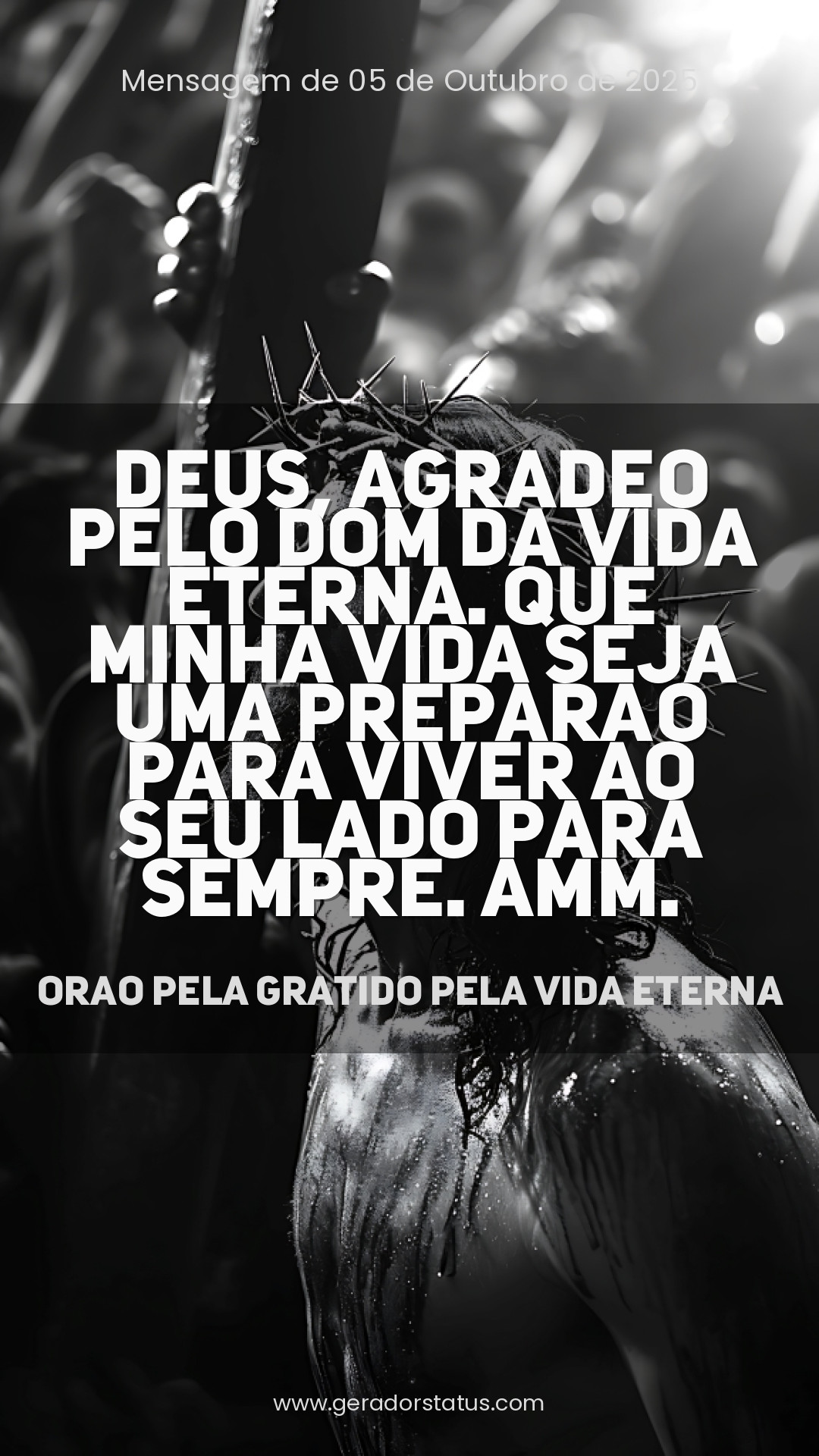 Status do dia: Oração Cristã