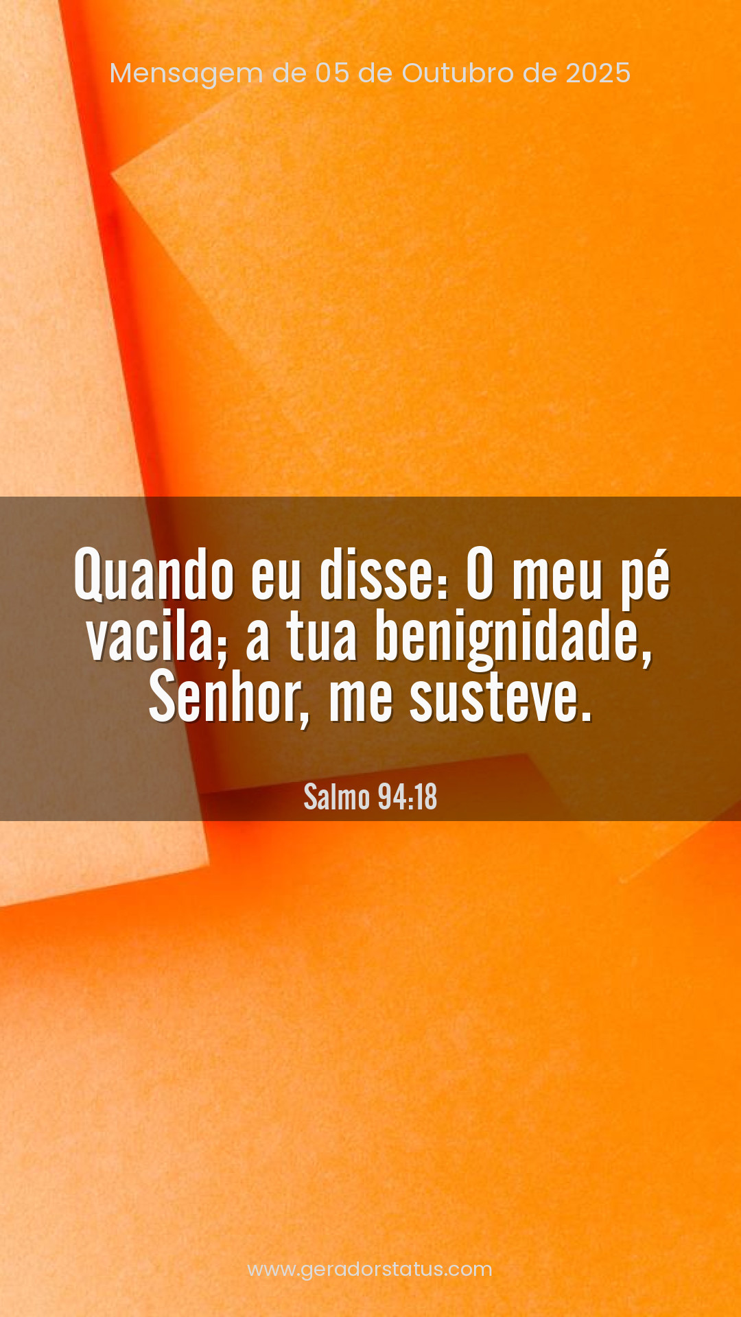 Status do dia: Salmo