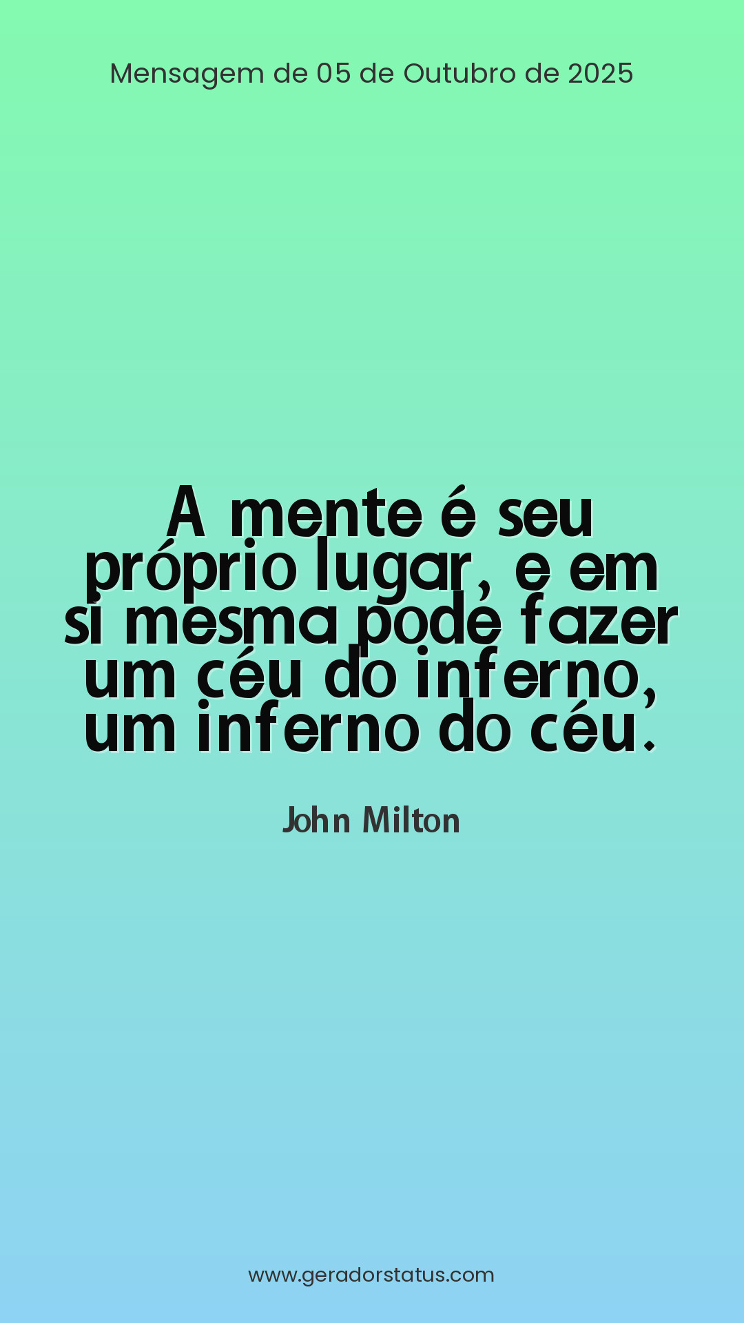 Status do dia: Citação