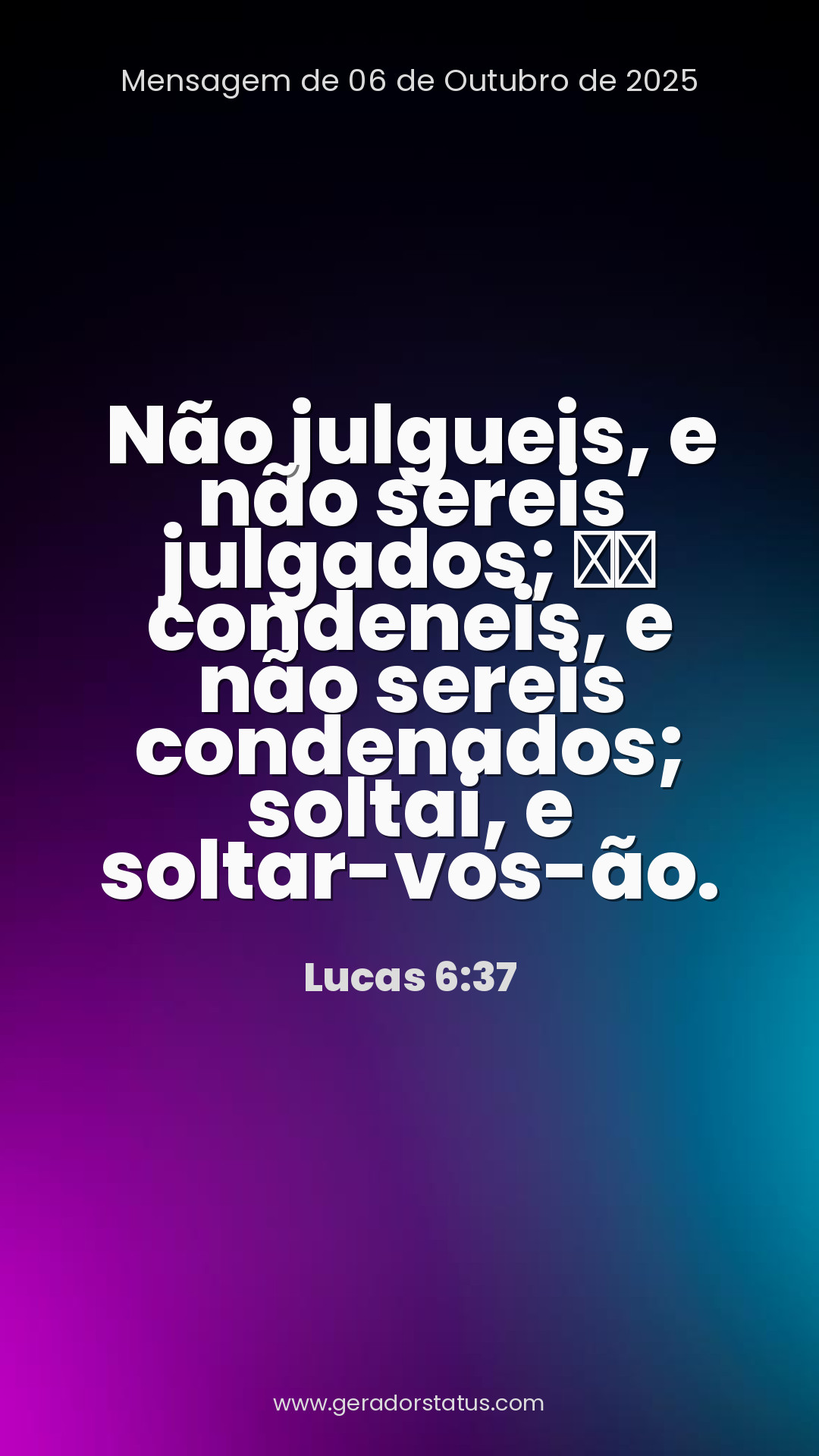 Status do dia: Versículo