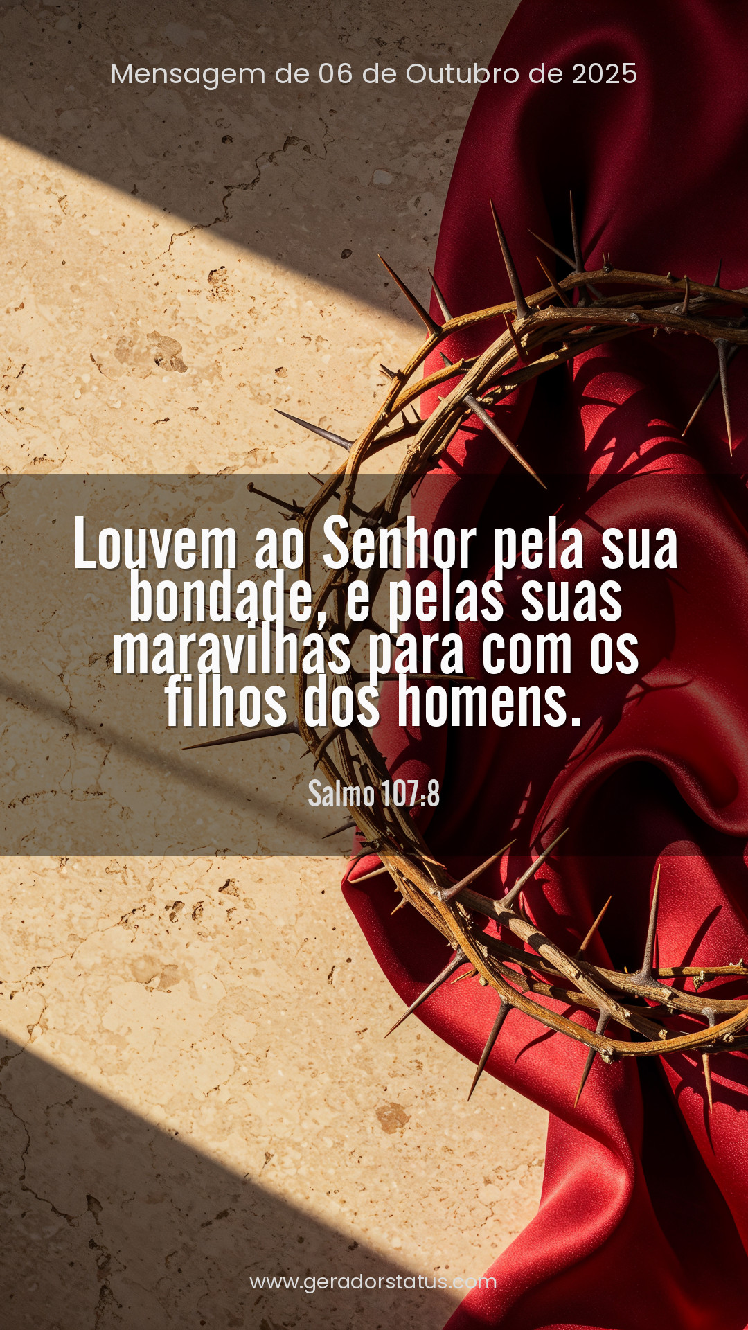 Status do dia: Salmo