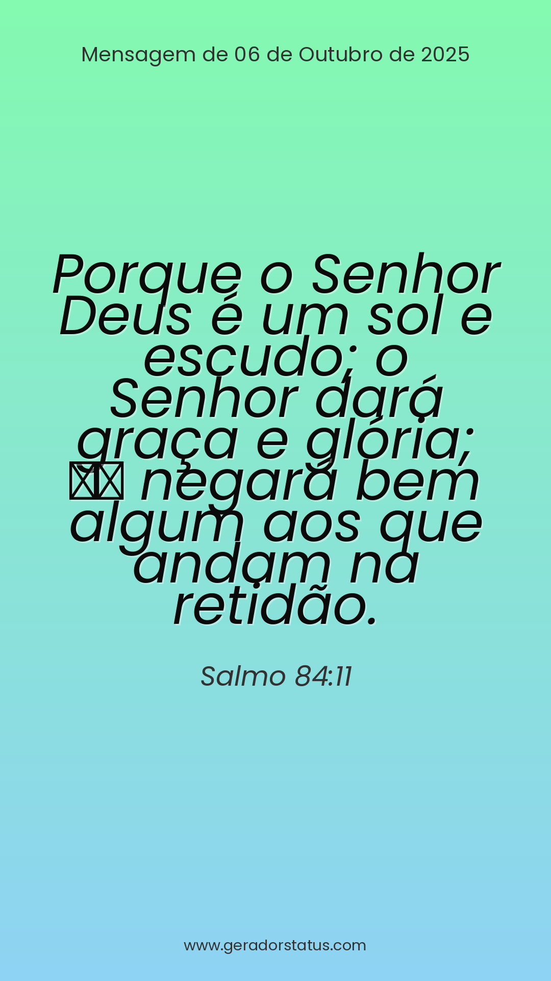 Status do dia: Salmo