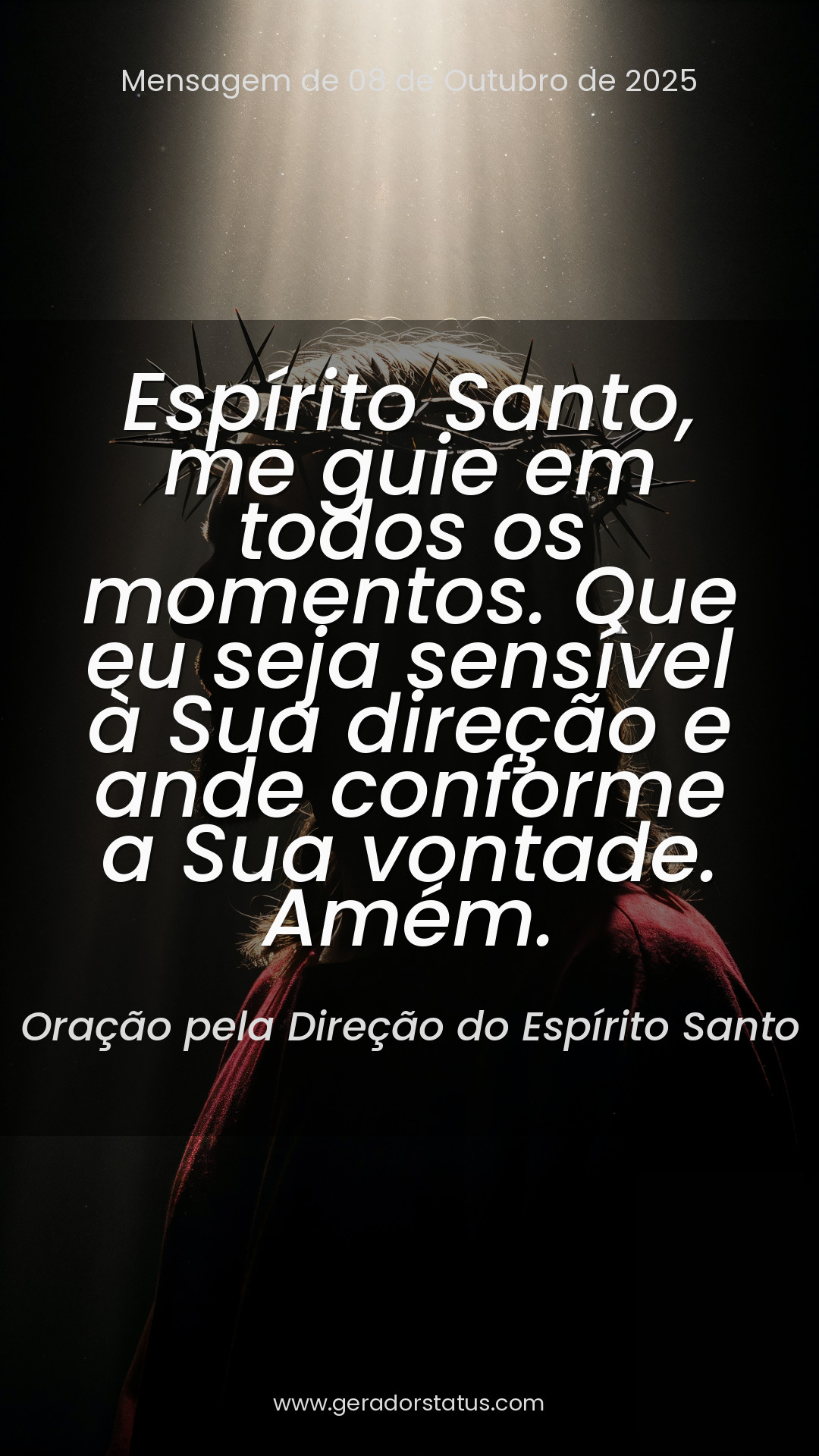 Status do dia: Oração Cristã