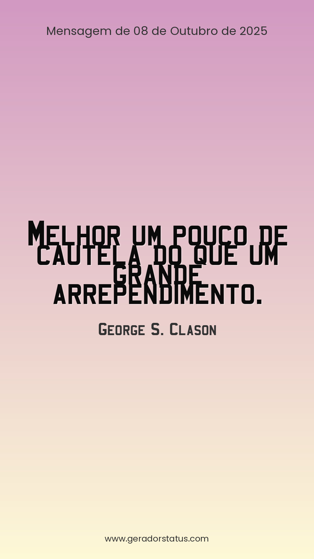 Status do dia: Sabedoria