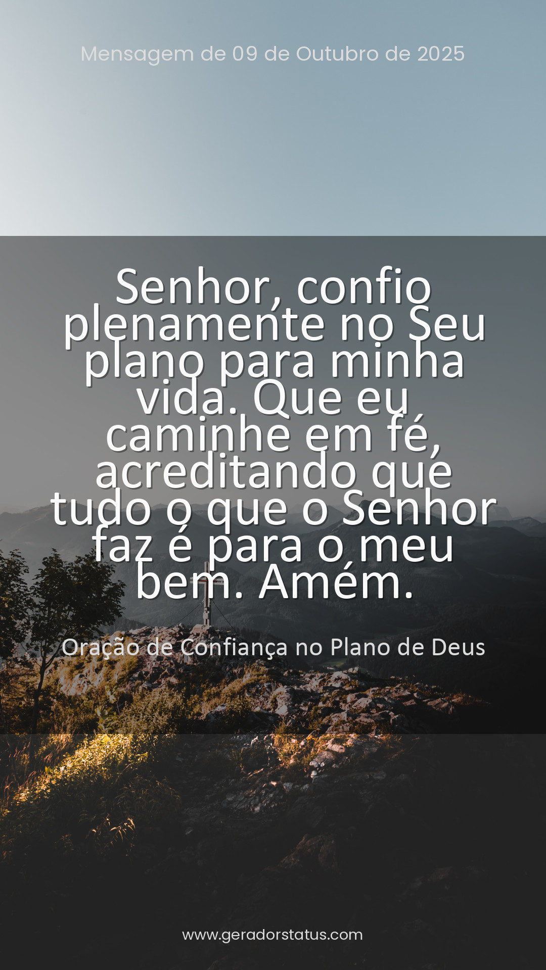 Status do dia: Oração Cristã