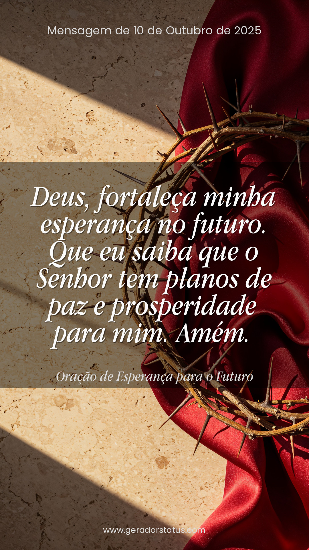 Status do dia: Oração Cristã