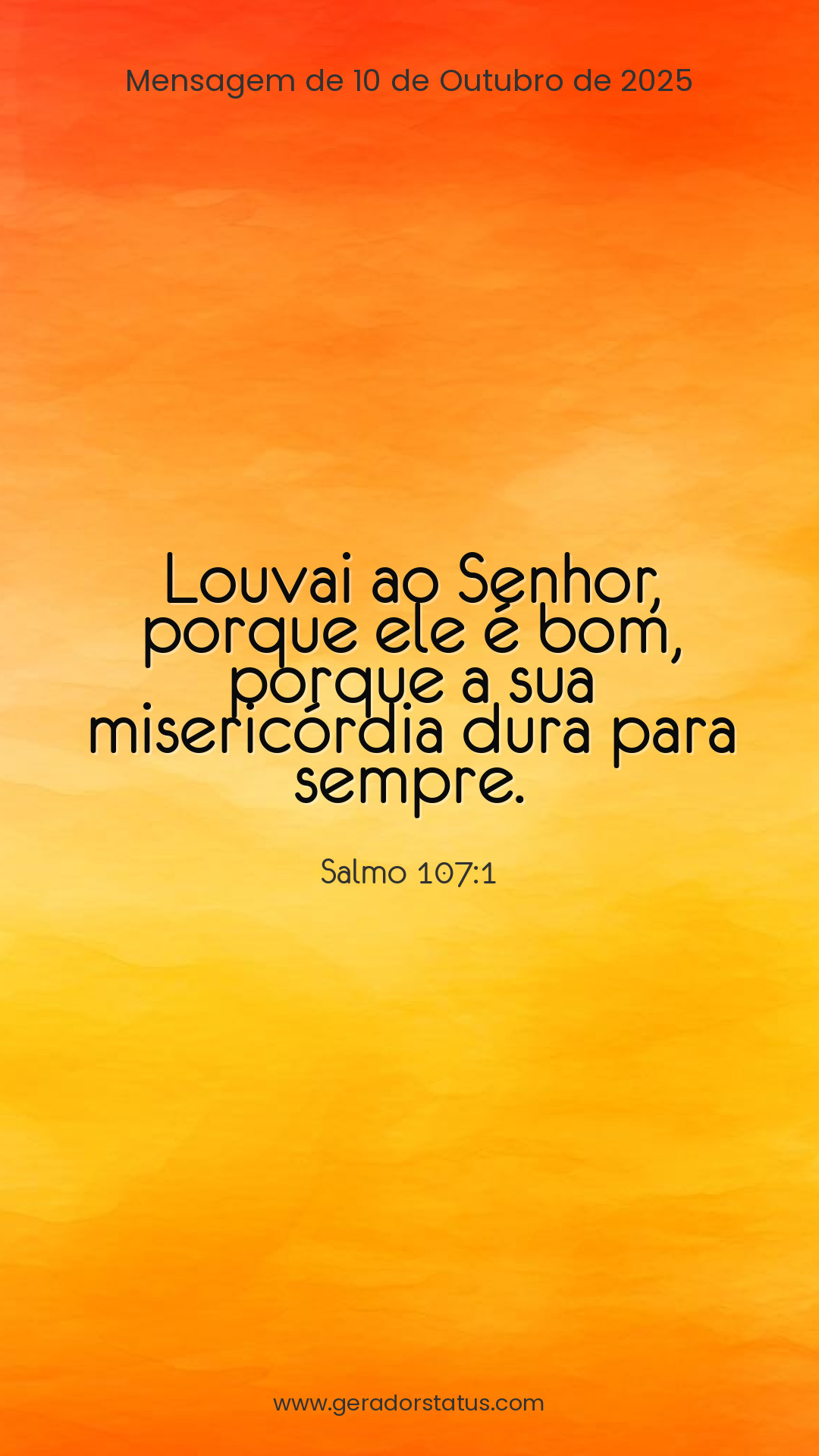 Status do dia: Salmo