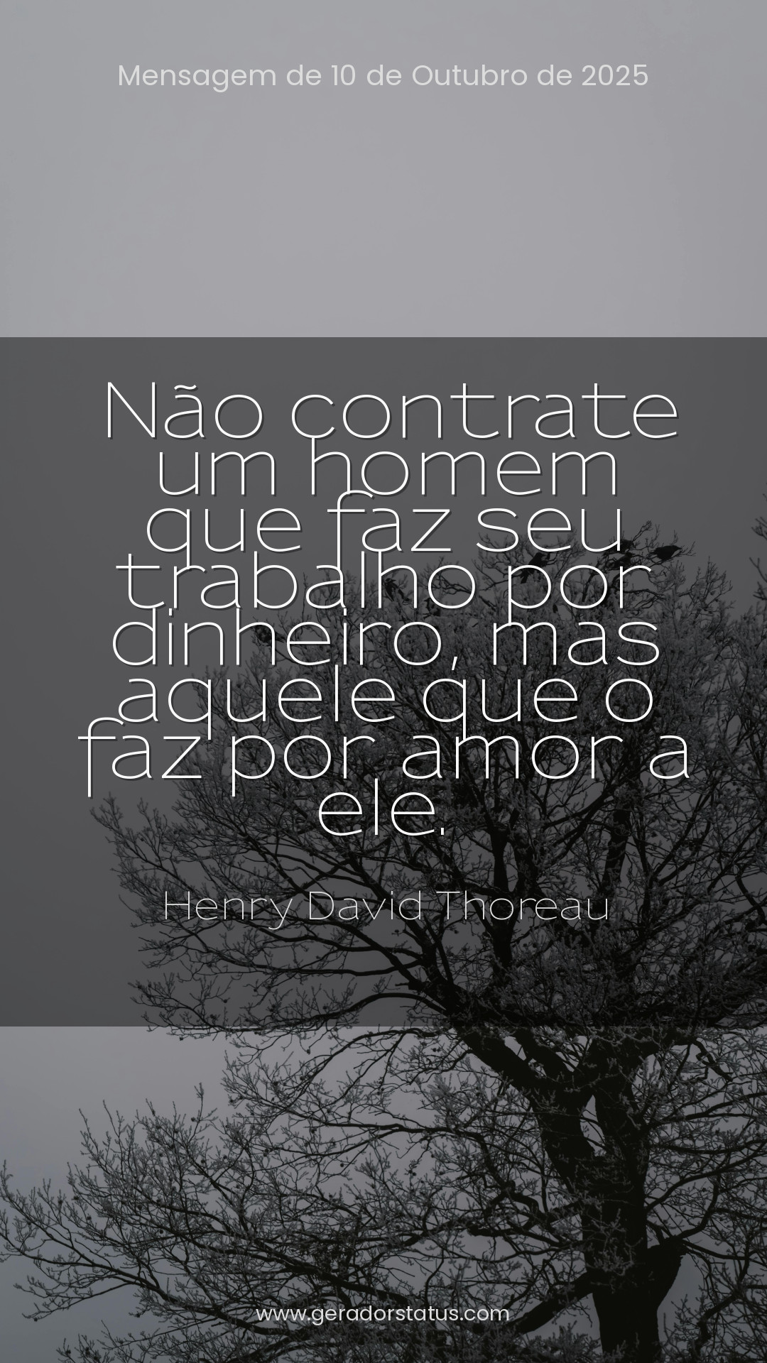 Status do dia: Reflexão