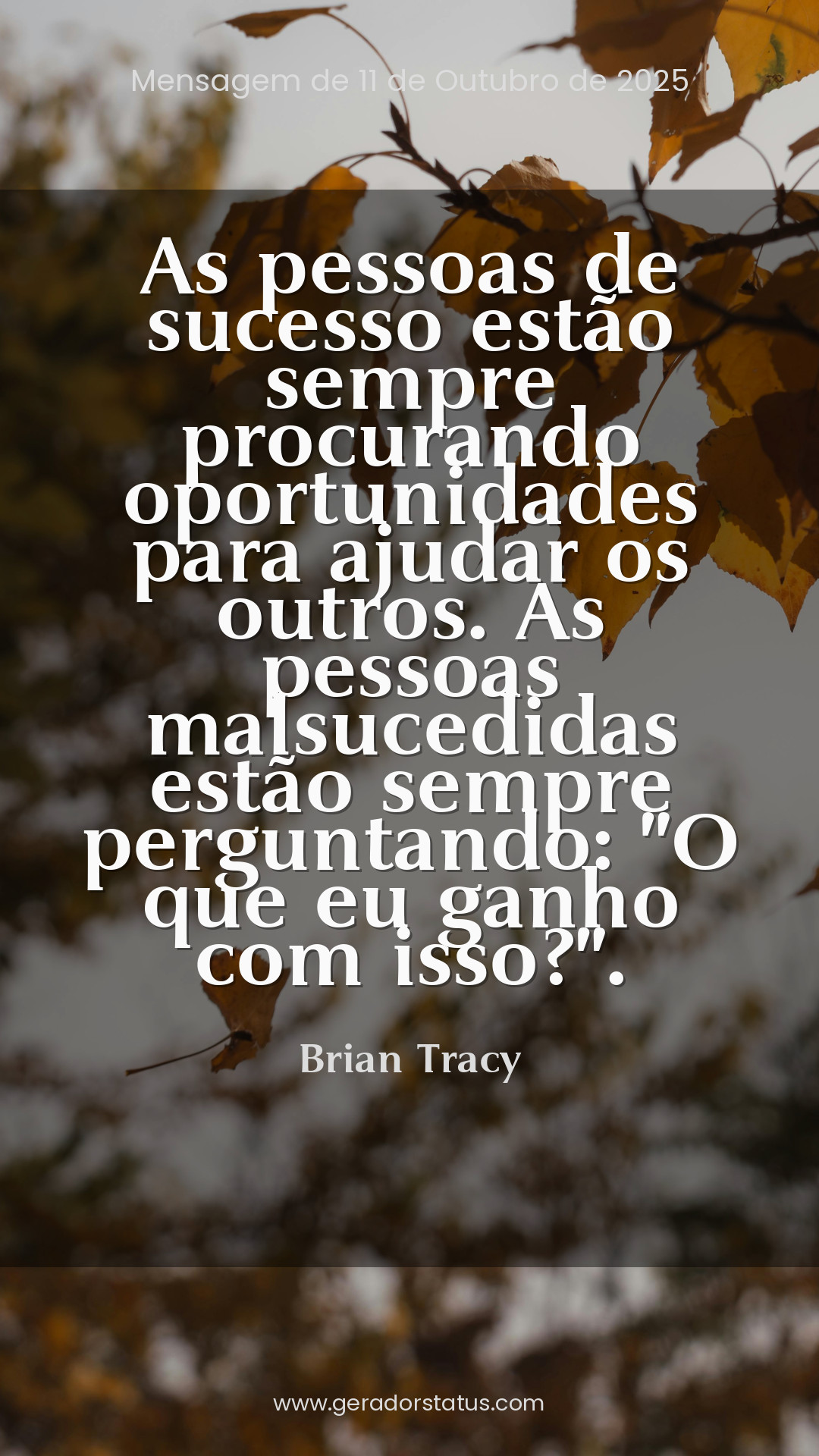 Status do dia: Citação