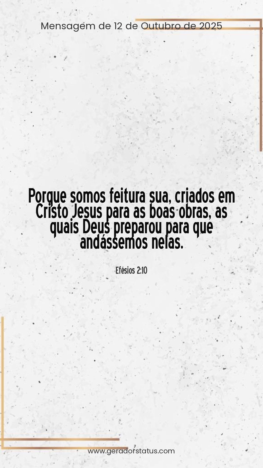 Status do dia: Versículo