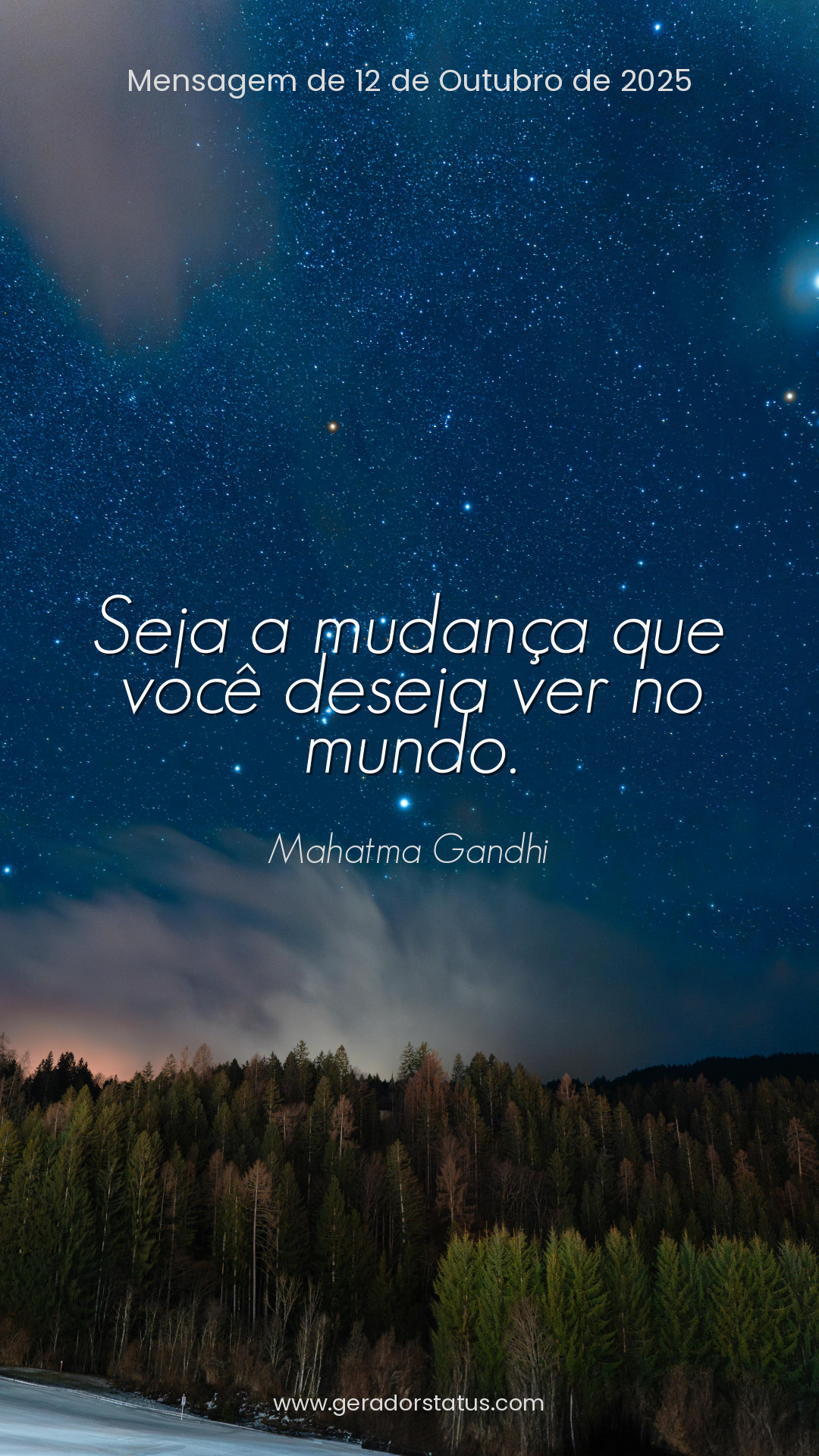 Status do dia: Reflexão