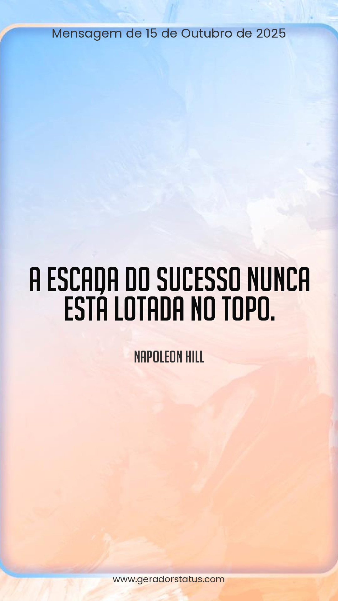 Status do dia: Sabedoria