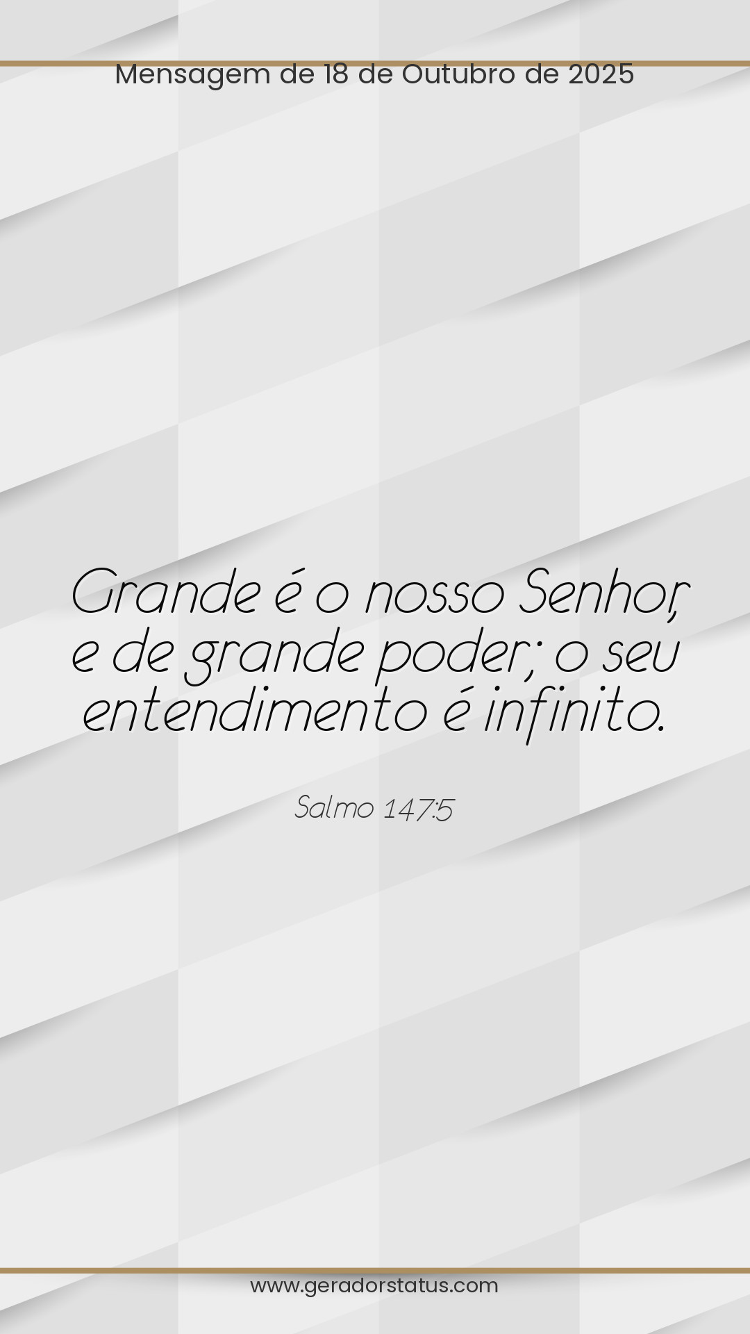 Status do dia: Salmo