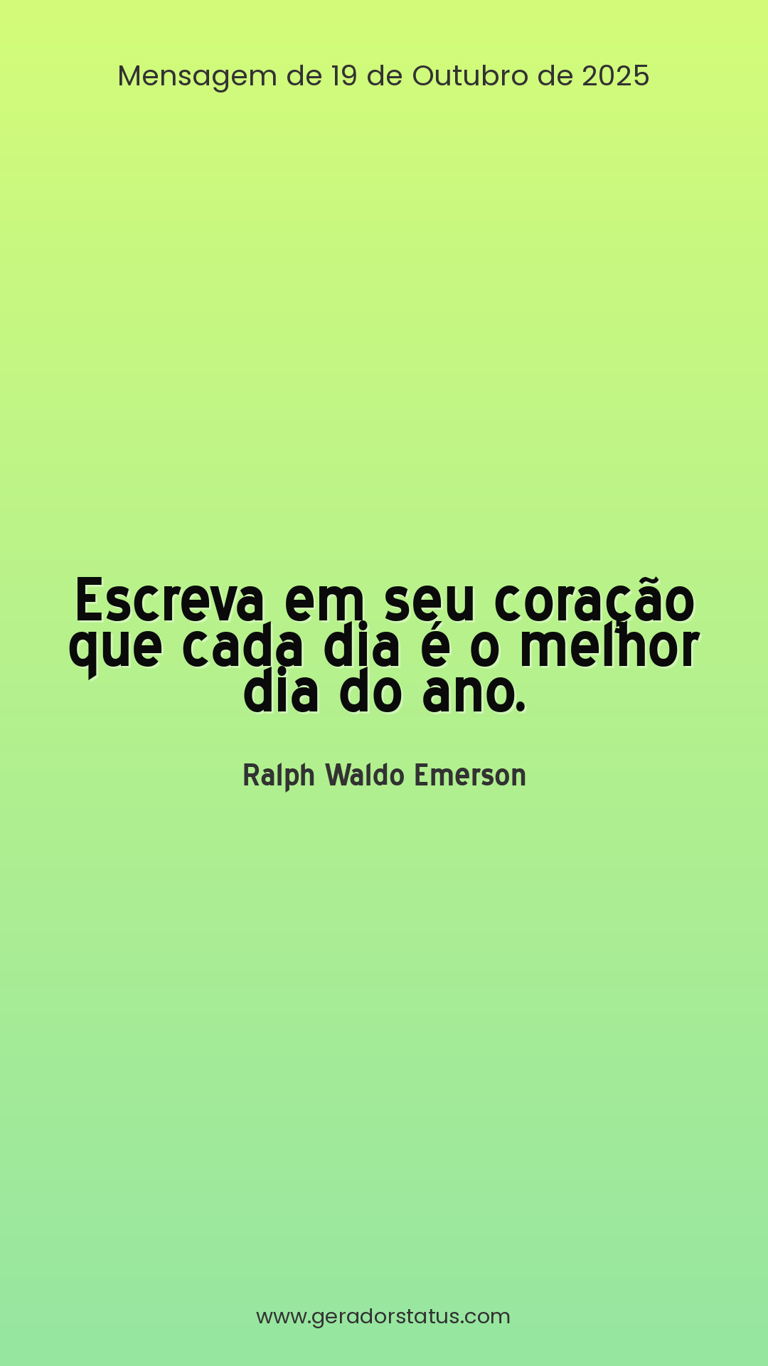 Status do dia: Reflexão