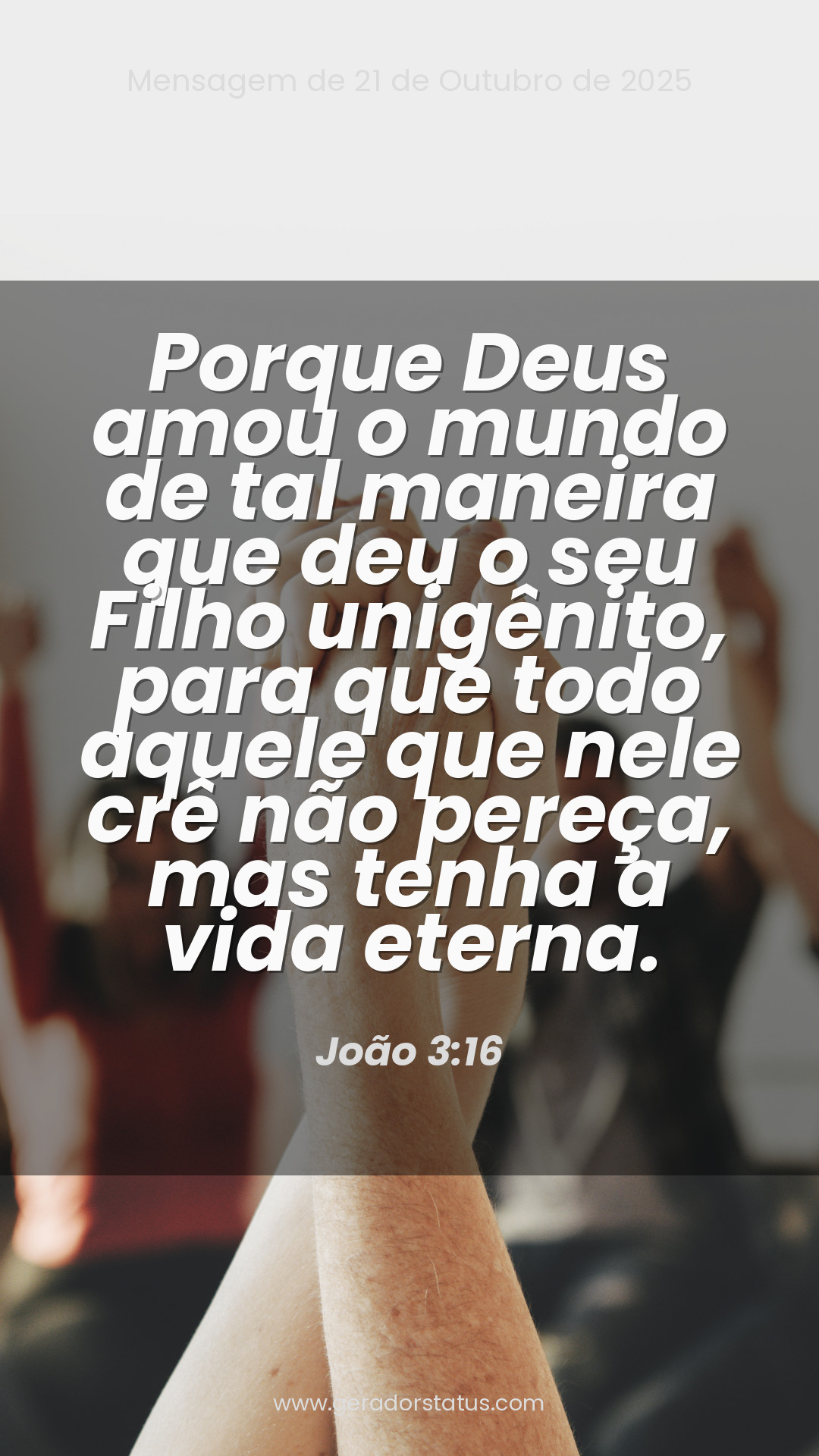 Status do dia: Versículo