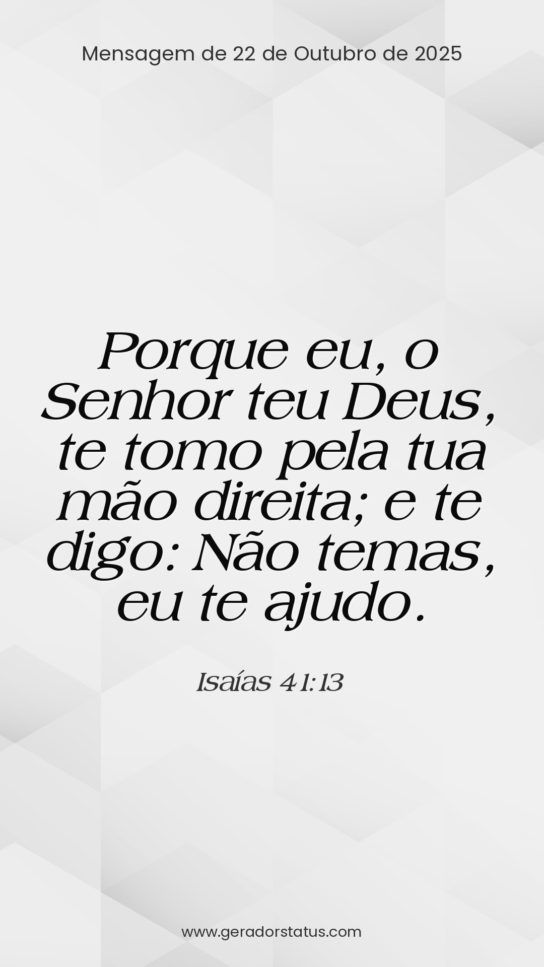 Status do dia: Versículo