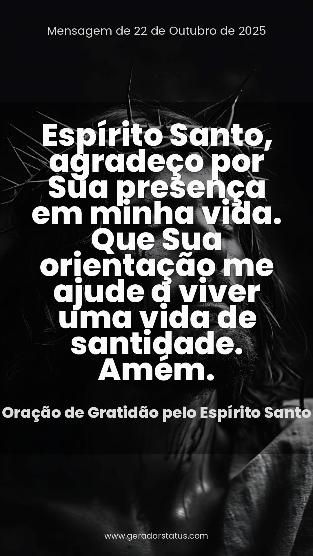 Status do dia: Oração Cristã