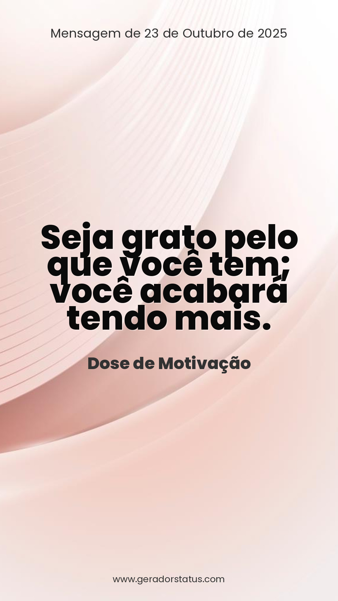Status do dia: Motivacional