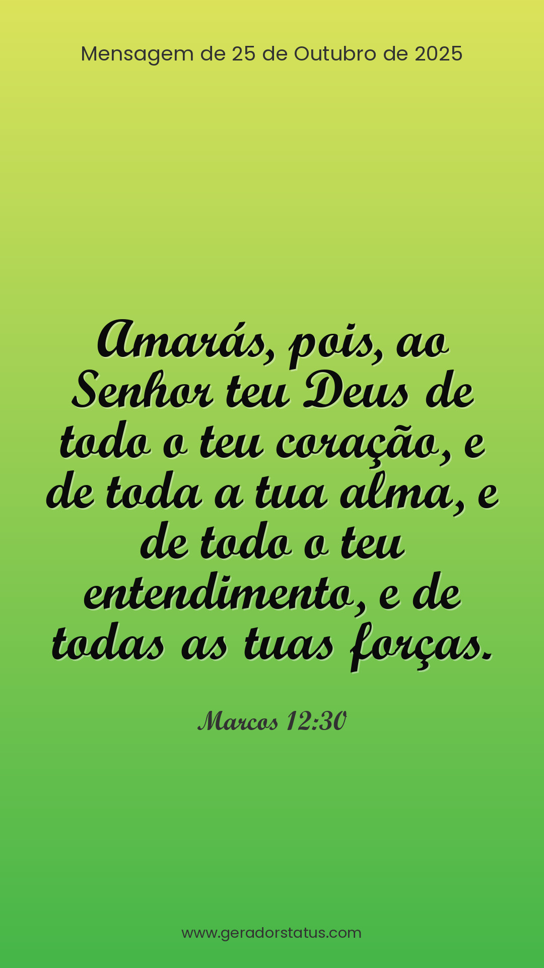 Status do dia: Versículo