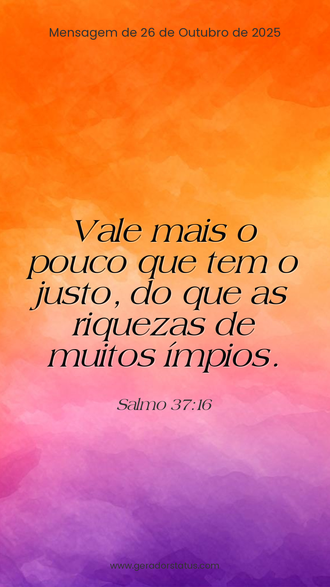 Status do dia: Salmo