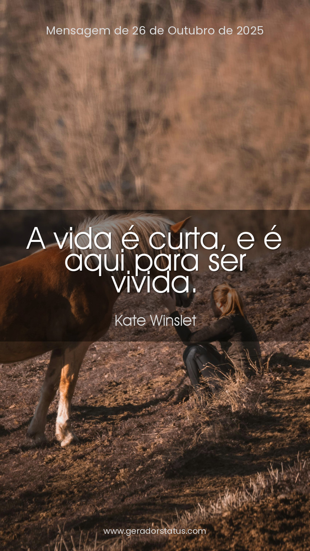 Status do dia: Reflexão