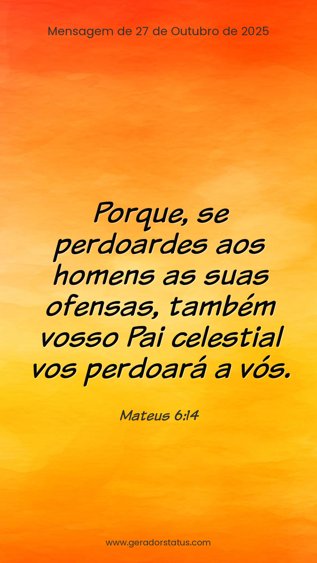 Status do dia: Versículo