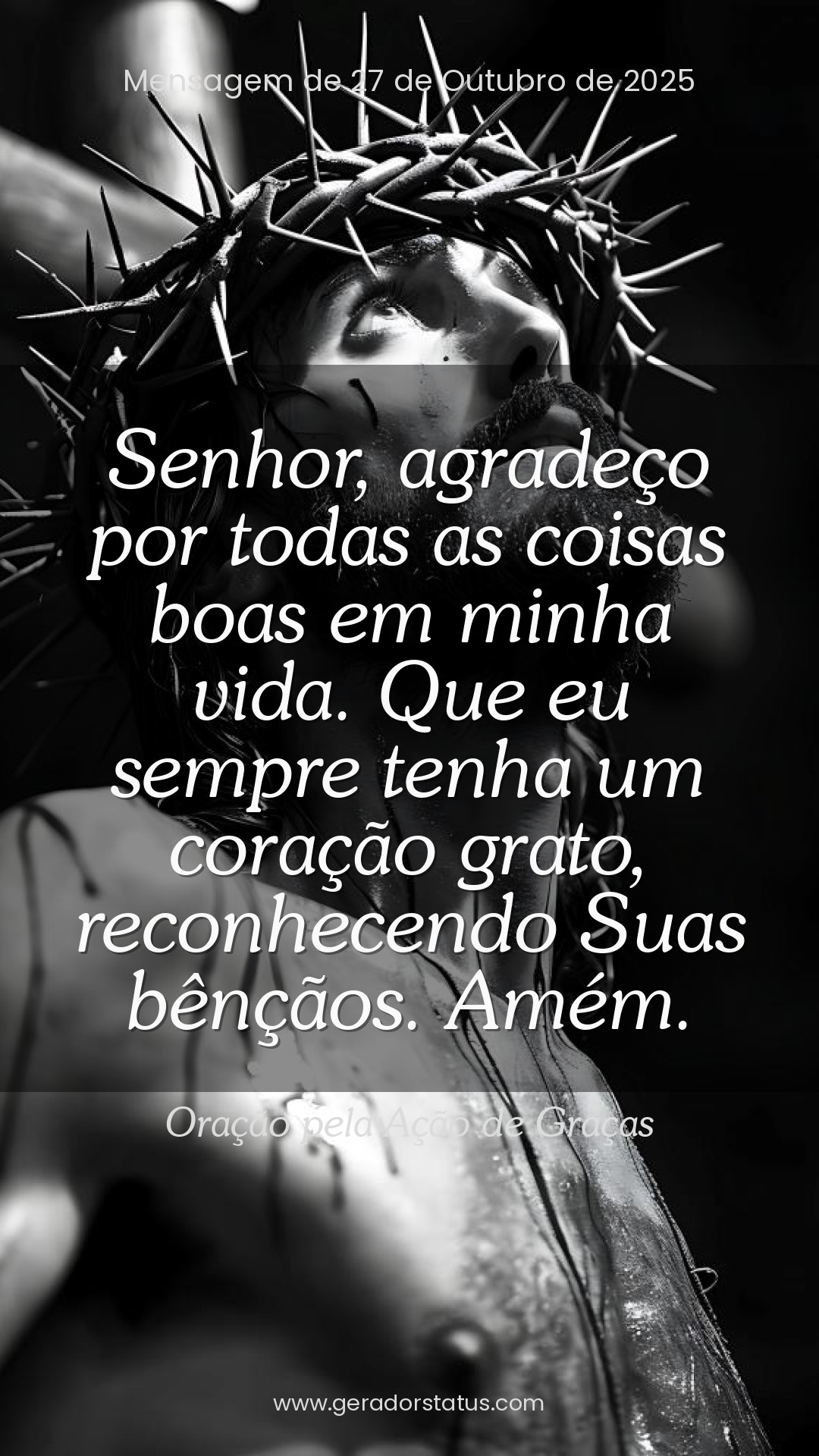 Status do dia: Oração Cristã