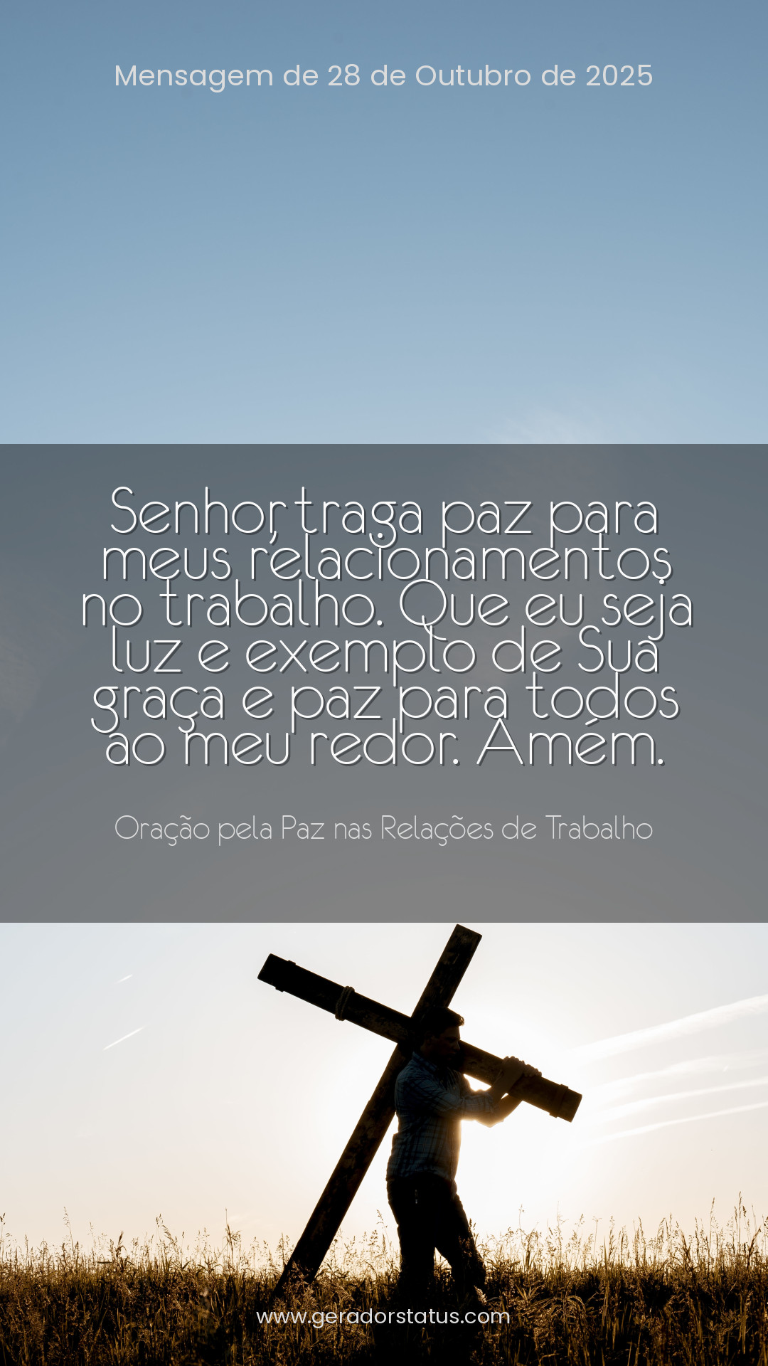 Status do dia: Oração Cristã