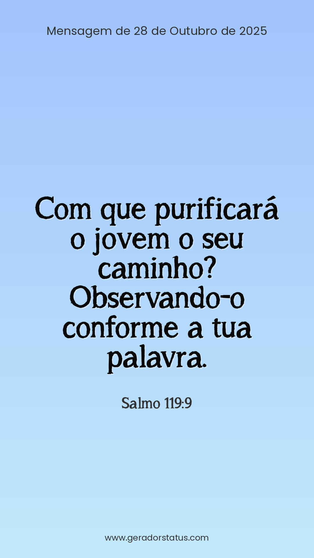 Status do dia: Salmo