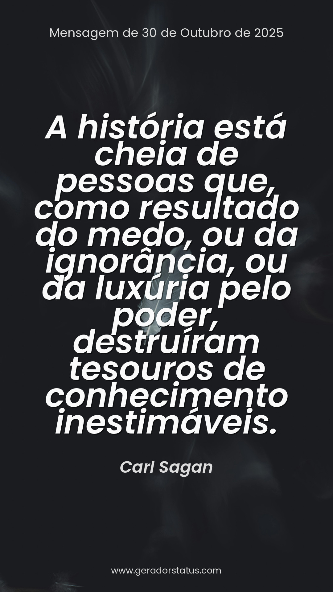 Status do dia: Citação