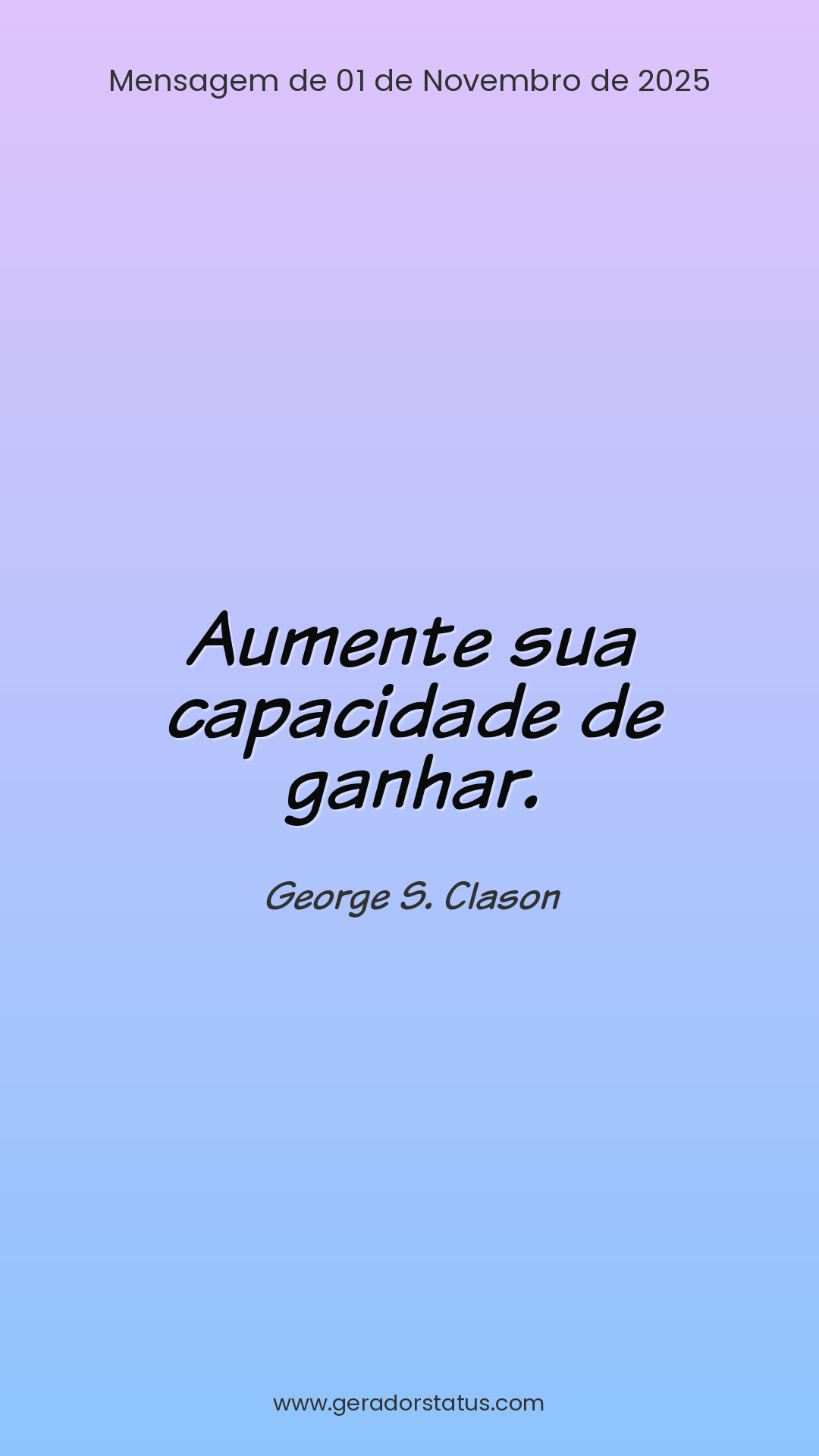 Status do dia: Sabedoria