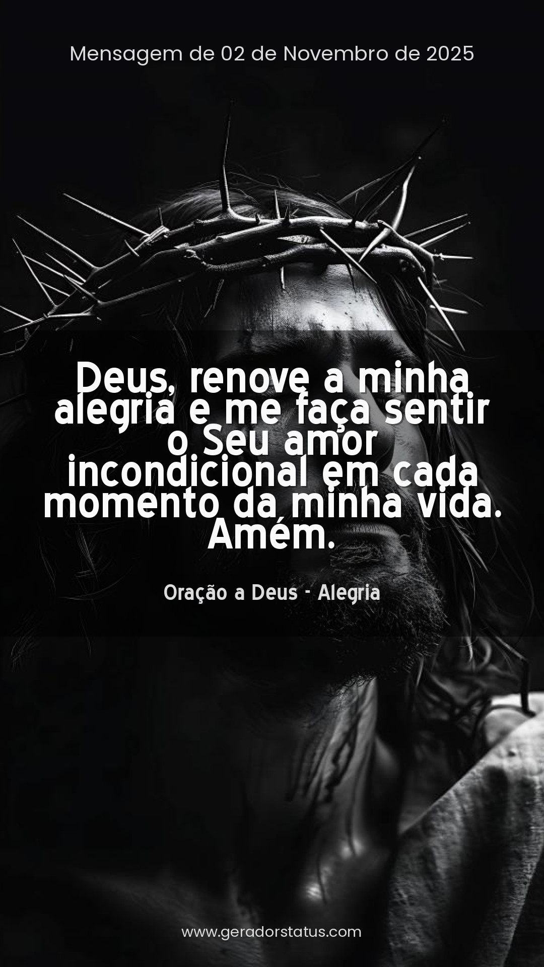 Status do dia: Oração Cristã