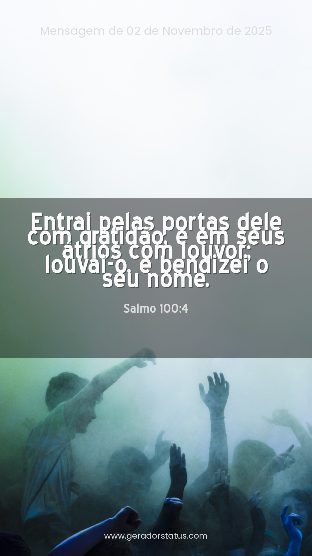 Status do dia: Salmo