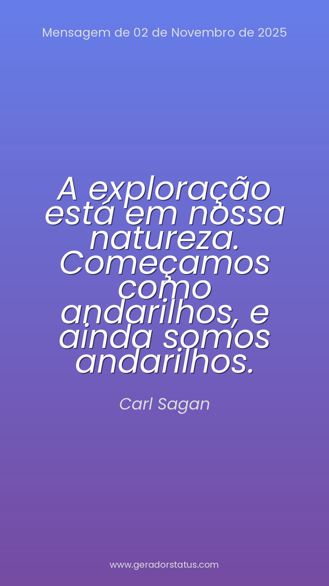 Status do dia: Citação