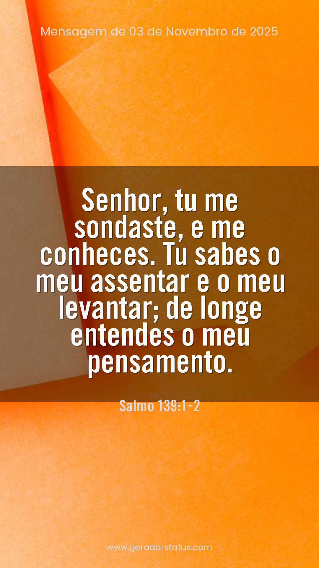 Status do dia: Salmo