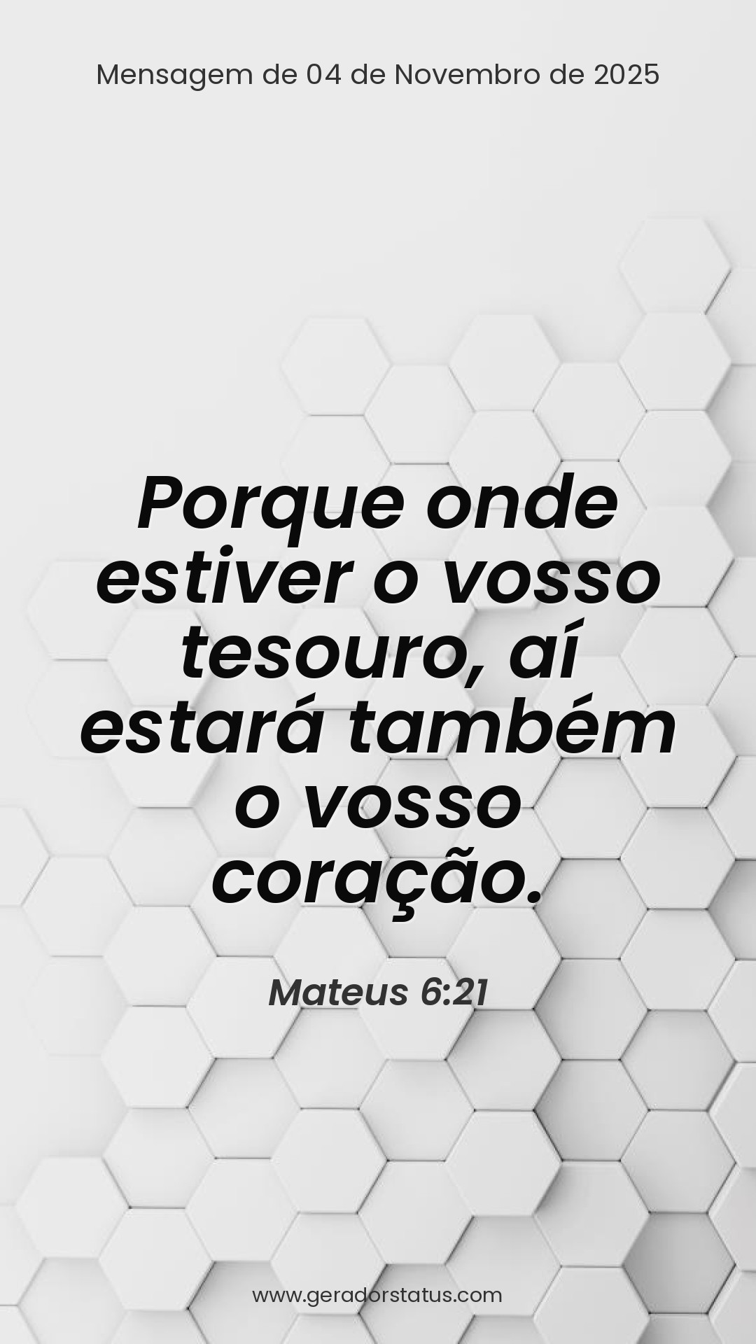 Status do dia: Versículo