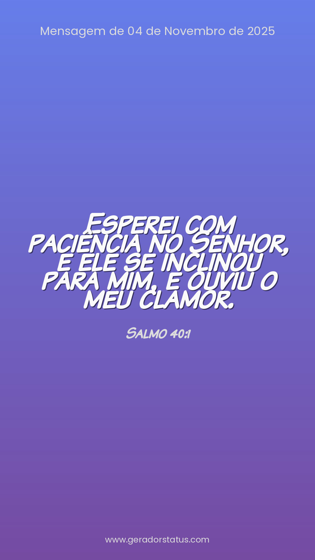 Status do dia: Salmo