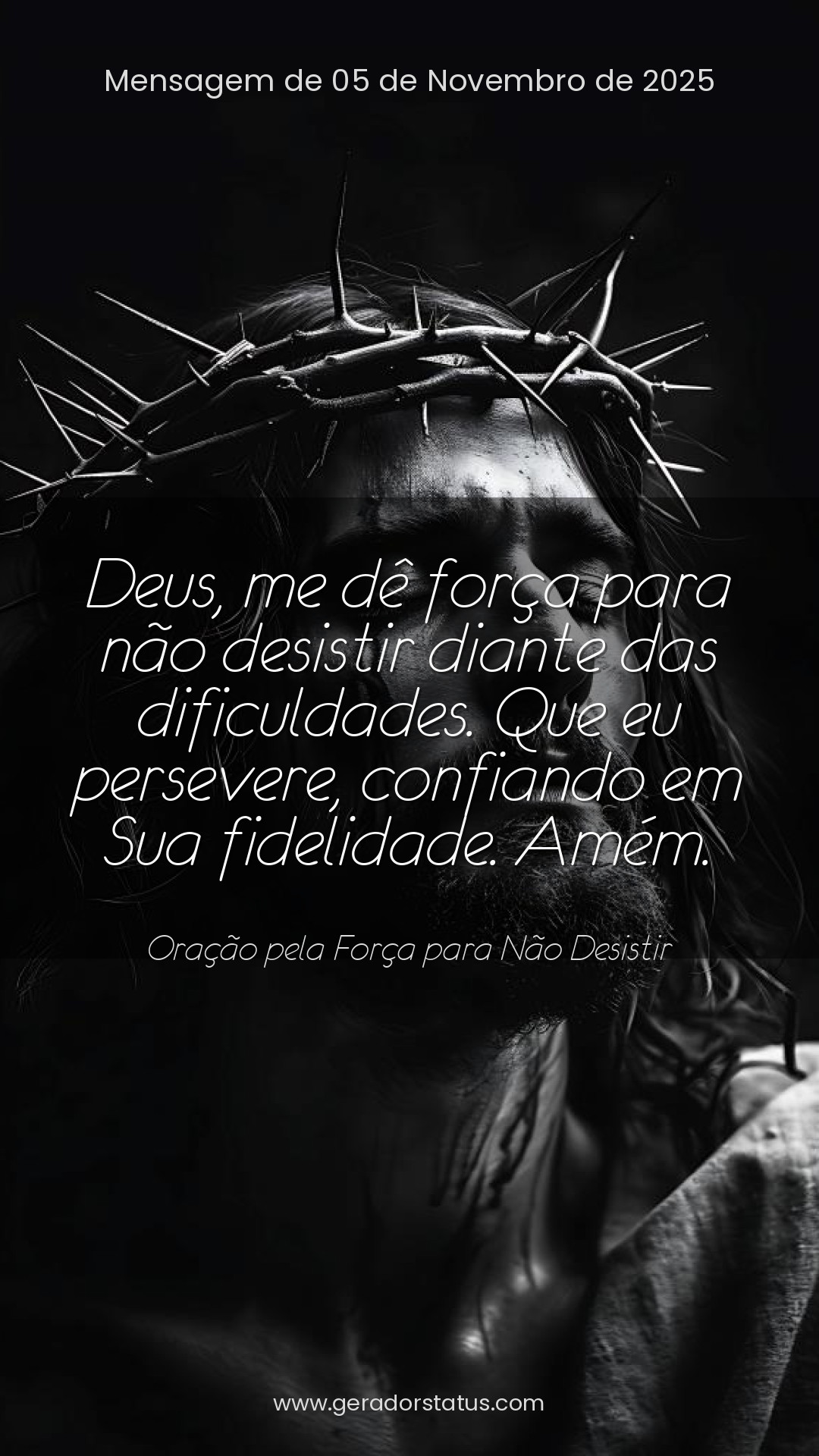 Status do dia: Oração Cristã