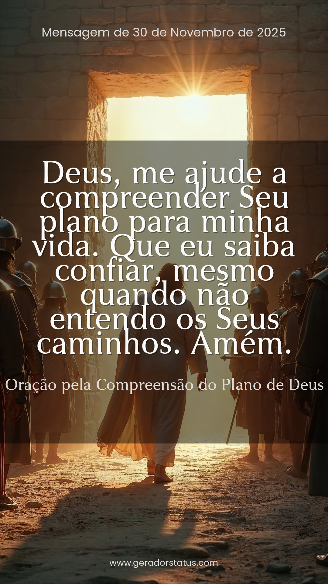 Status do dia: Oração Cristã