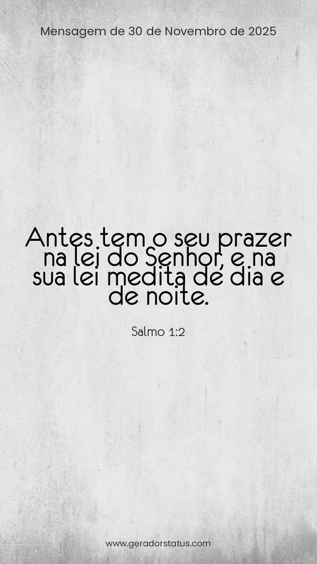 Status do dia: Salmo