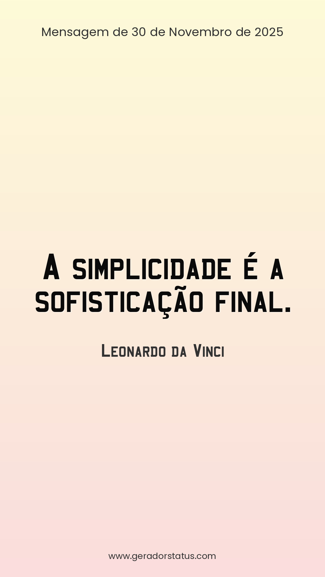 Status do dia: Reflexão