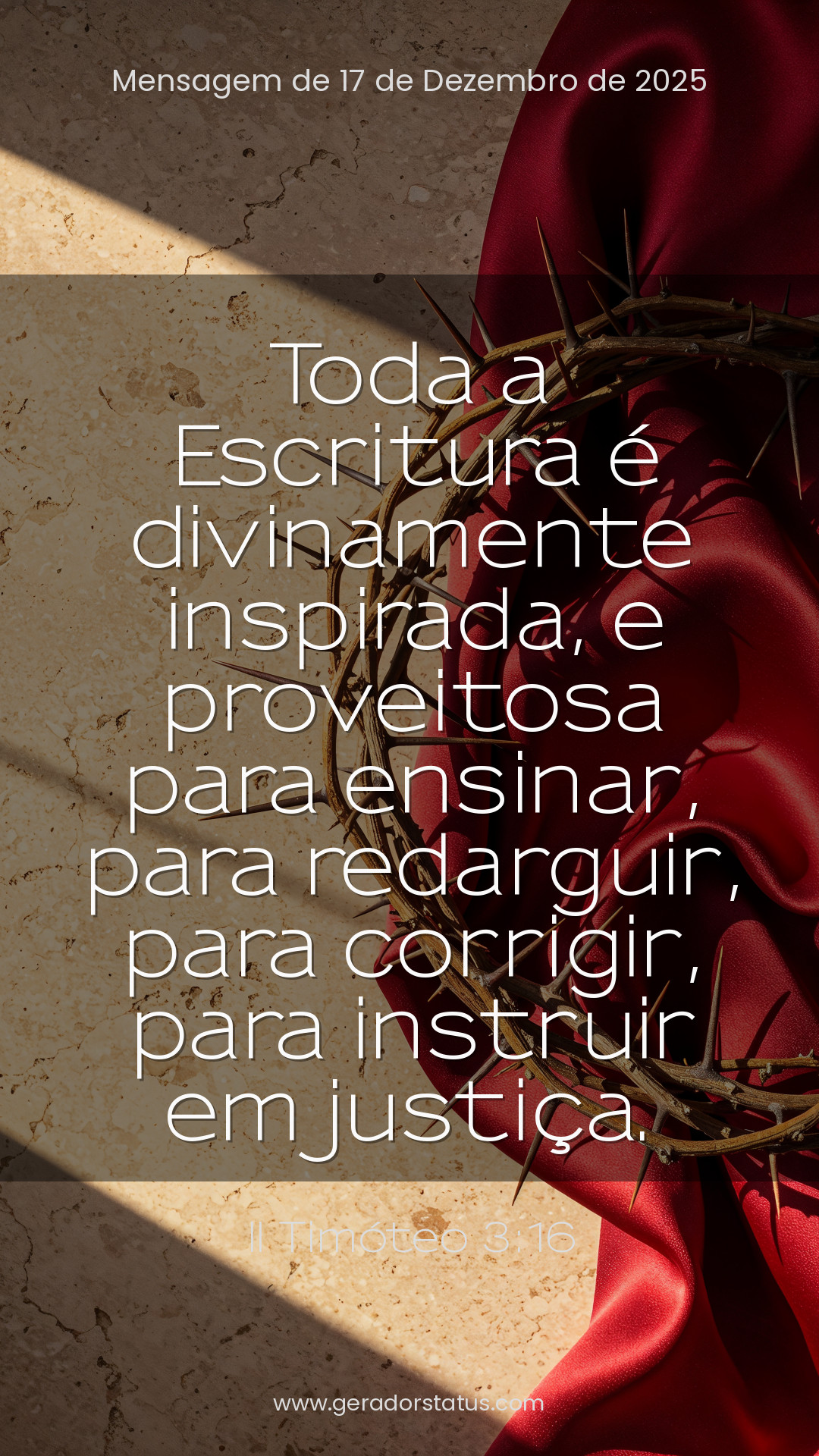 Status do dia: Versículo