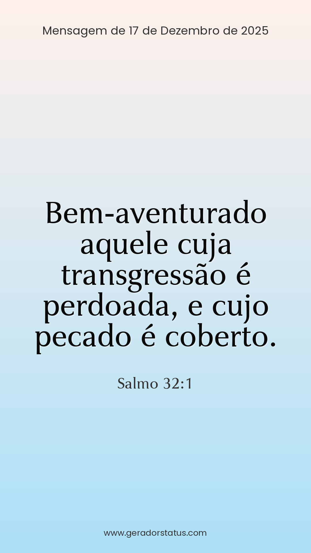 Status do dia: Salmo